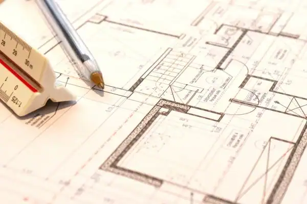 Image of architect Caterham drawings